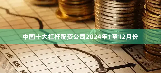 中国十大杠杆配资公司　　2024年1至12月份