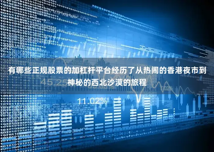 有哪些正规股票的加杠杆平台经历了从热闹的香港夜市到神秘的西北沙漠的旅程